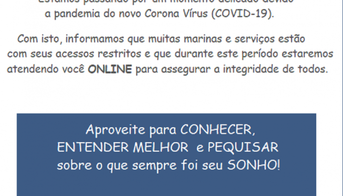 Comunicado Corona Vírus (COVID-19)